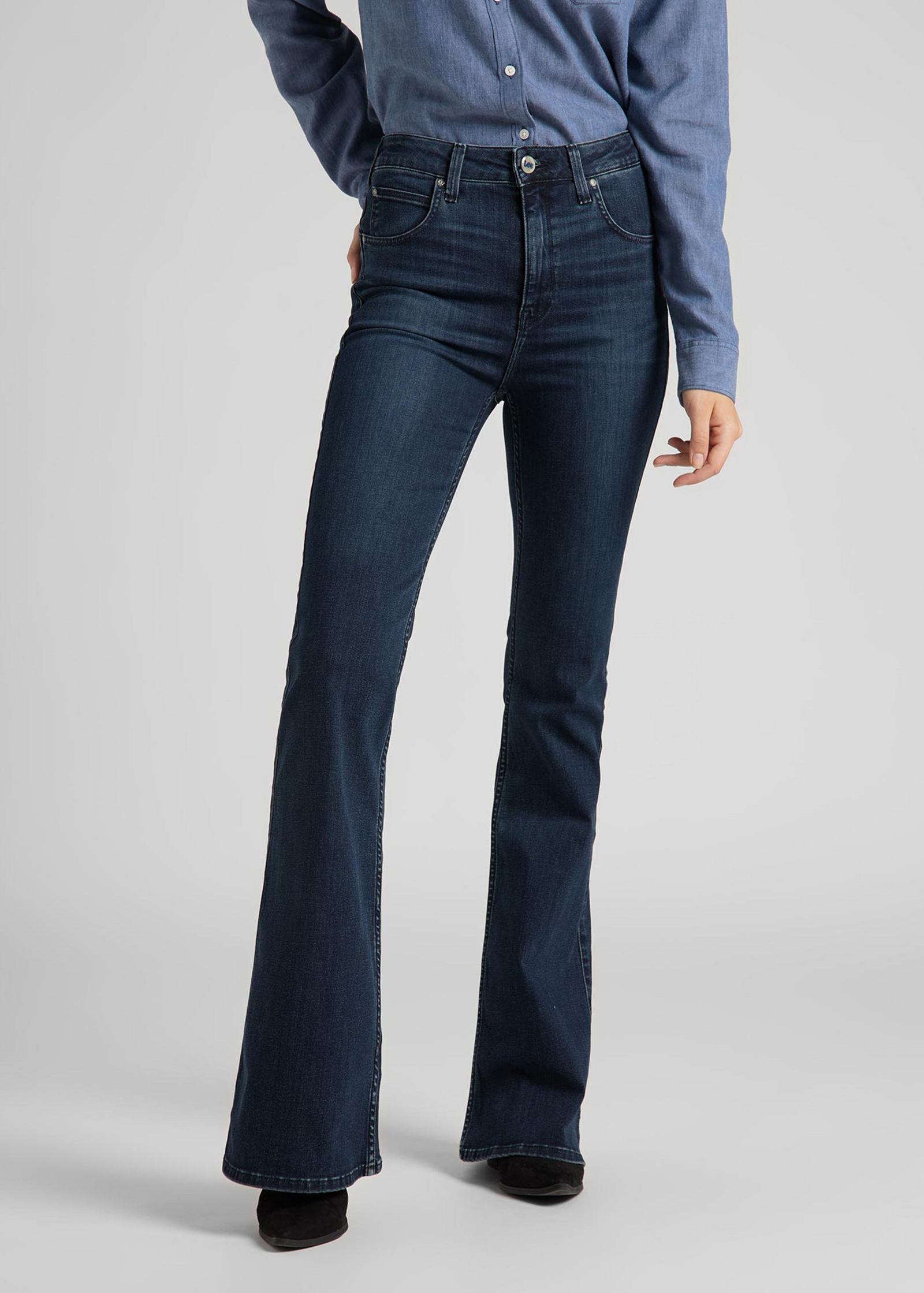 Lee® Flare Body Optix Jeans - Clean Aurora Size 25/33