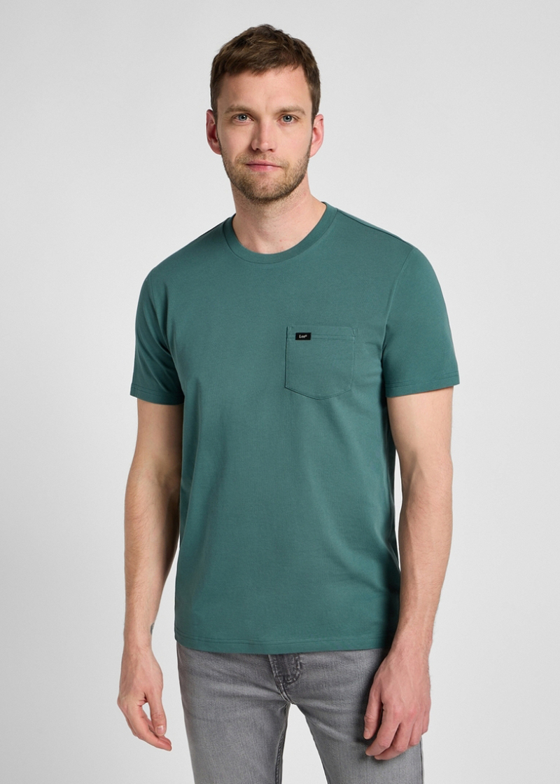 Mski T Shirt Lee Pocket Tee Evergreen - 112355581