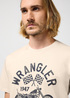 Meski T Shirt Wrangler Americana Tee Vintage White - 112357379