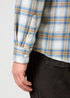 Meska Koszula Materialowe Wrangler One Pocket Indigo Shirt White Check - 112357227
