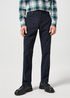 Meskie Spodnie Materialowe Wrangler Greensboro Non Denim Dark Navy - 112356773