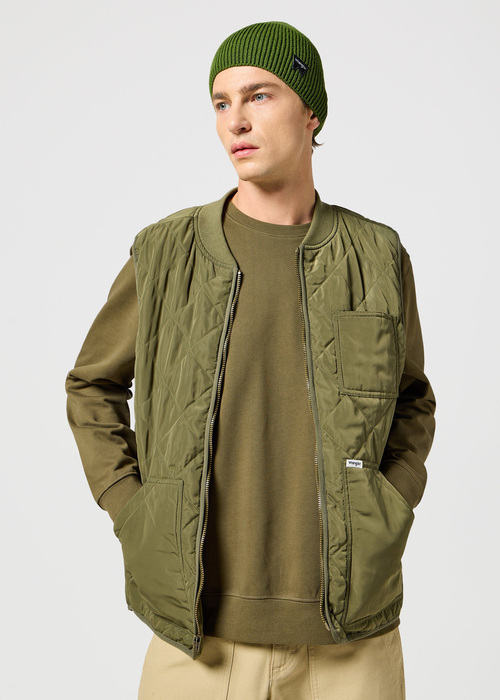 Meska Czapka Zimowa Wrangler Easy Beanie Green - 112356868