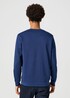 Meska Bluza Wrangler Graphic Crew Sweatshirt Navy - 112358370