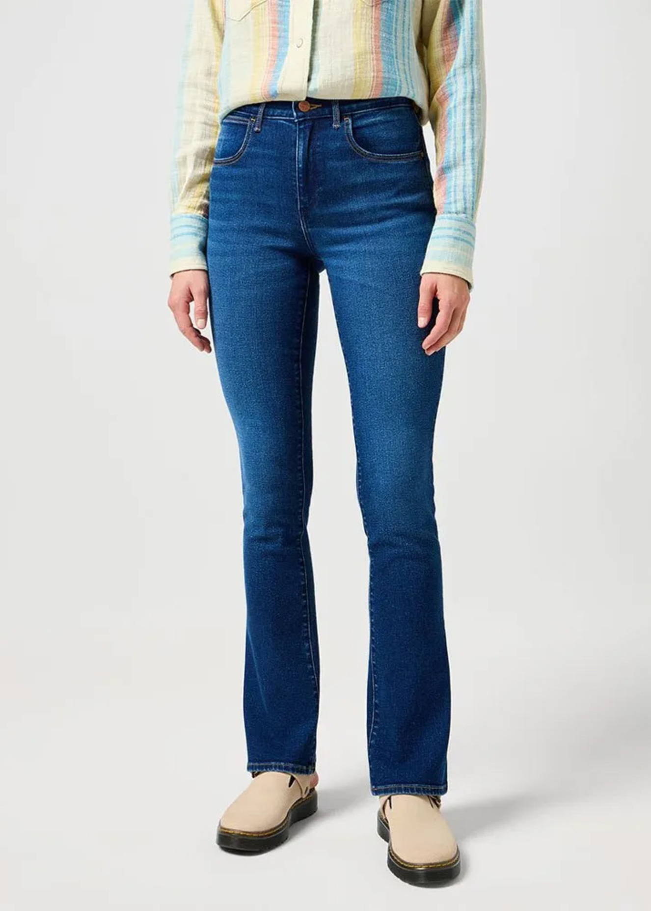 Meskie Spodnie Dzinsowe Wrangler Bootcut Famous - 112351021