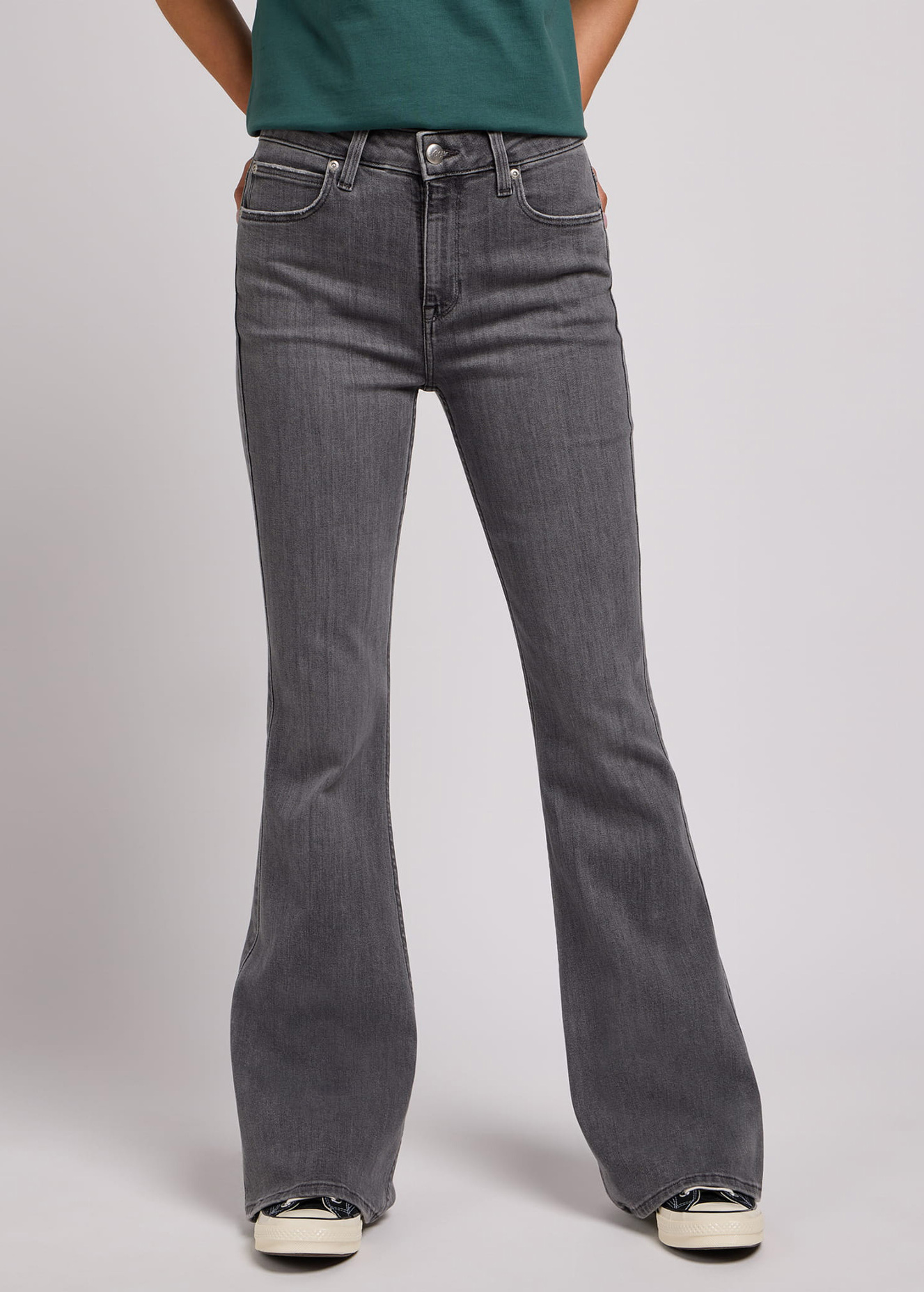 Damskie Spodnie Dzinsowe Lee Breese Ash Stone - 112350769