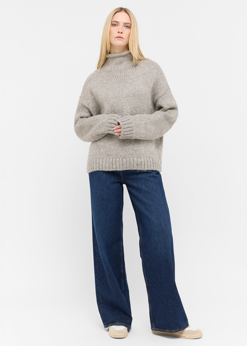 Damski Sweter Mustang Style Iva Mid Grey Mlange - 1015954-4140