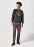 Wrangler Crewneck Sweatshirt Faded Black - 112357385 Wrangler Crewneck Sweatshirt Faded Black - 112357385
