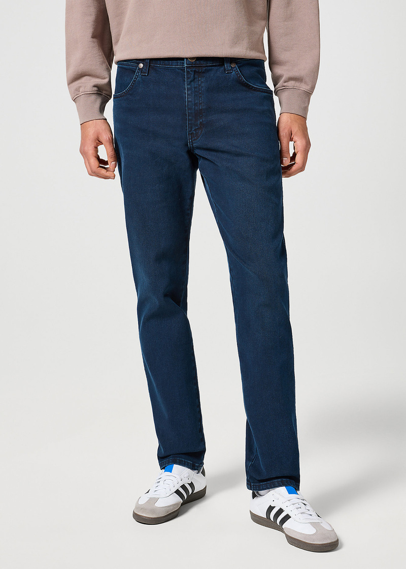 Meskie Spodnie Dzinsowe Wrangler River Indigo Noir - 112356837