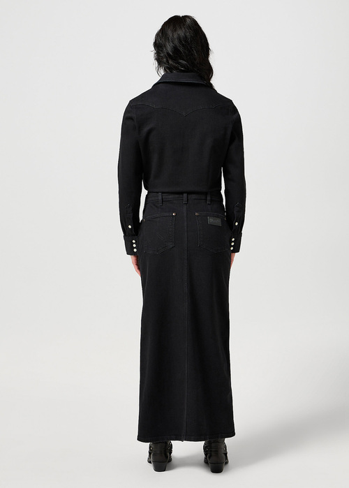 Sukienka Dzinsowa Wrangler Denim Match Up Dress Black - 112356782