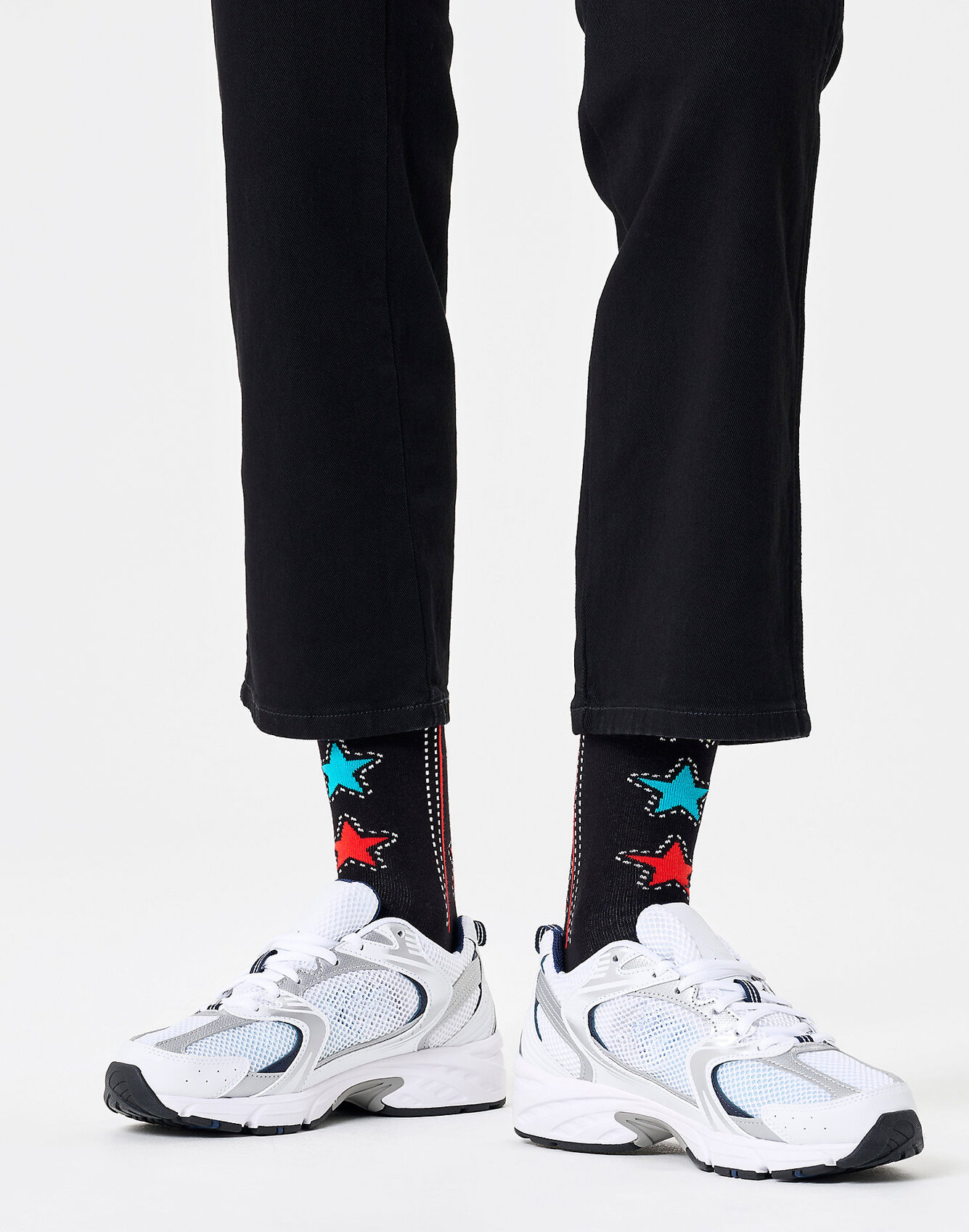 Damskie Skarpety Wrangler X Happy Socks Black - 112367168