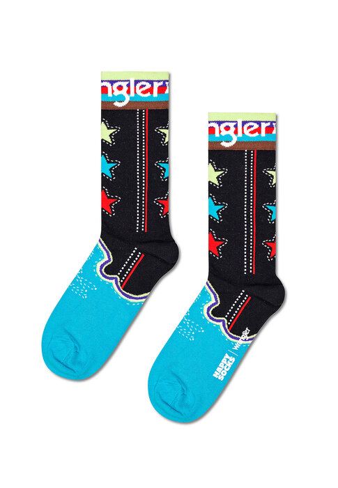 Damskie Skarpety Wrangler X Happy Socks Black - 112367168