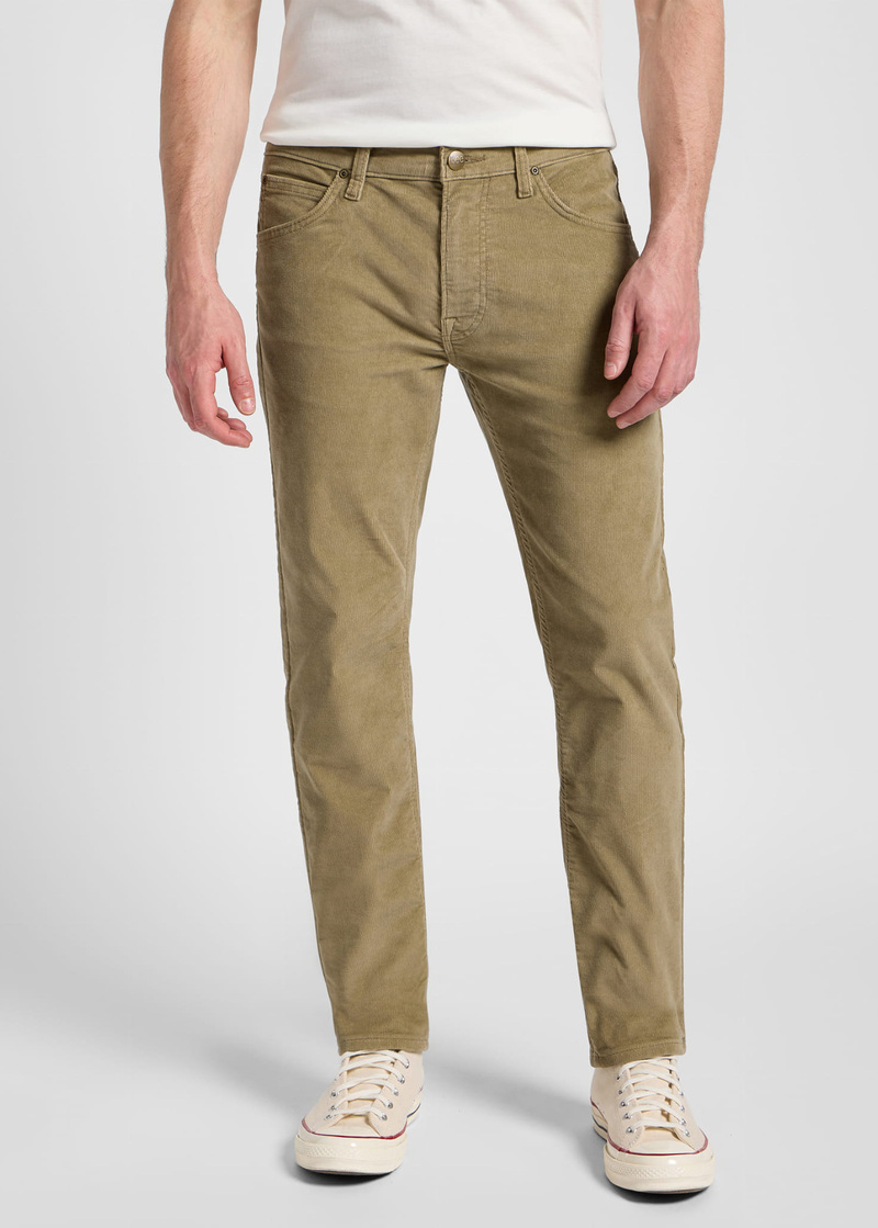 Meskie Spodnie Materialowe Lee Daren Zip Fly Non Denim Scar Khaki - 112355872