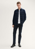 Mska Koszula Materiaowe Tom Tailor Corduroy Shirt Navy Dark Check - 1043797-36631