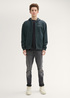 Denim Tom Tailor Hoodie With A Zipper Dark Gable Green - 1038737-10362 Denim Tom Tailor Hoodie With A Zipper Dark Gable Green - 1038737-10362