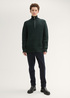 Mski Sweter Tom Tailor Troyer Knitted Sweater With Texture Green Colorful Neps - 1043025-36439
