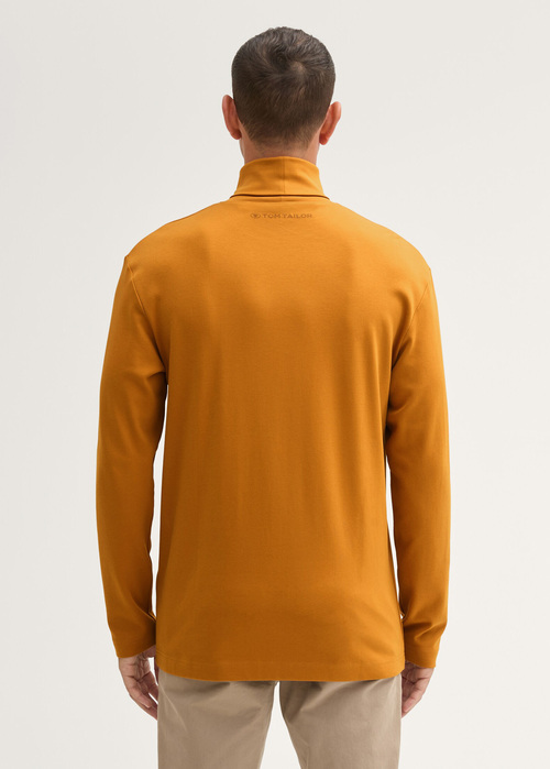 Meski Sweter Tom Tailor Longsleeve Turtleneck Peanut Butter Brown - 1043993-10821