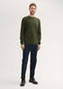 Meski Sweter Tom Tailor Knit Sweater In Recycled Cashmere Rosin Green Melange - 1043266-36230