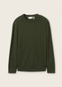 Mski Sweter Tom Tailor Knit Sweater In Recycled Cashmere Rosin Green Melange - 1043266-36230