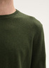 Meski Sweter Tom Tailor Knit Sweater In Recycled Cashmere Rosin Green Melange - 1043266-36230