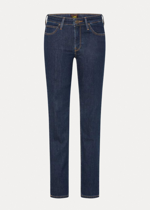 Damskie Spodnie Dzinsowe Lee Scarlett Solid Blue - L526EMYR