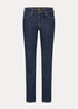 Damskie Spodnie Dzinsowe Lee Scarlett Solid Blue - L526EMYR