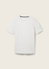 Meski T Shirt Tom Tailor Tshirt C Neck Offwhite Melange - 1044016-30469