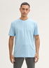 Meski T Shirt Tom Tailor Tshirt C Neck Sky Blue Melange - 1044016-36812