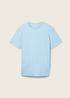 Meski T Shirt Tom Tailor Tshirt C Neck Sky Blue Melange - 1044016-36812