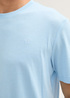 Meski T Shirt Tom Tailor Tshirt C Neck Sky Blue Melange - 1044016-36812