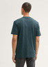 Meski T Shirt Tom Tailor C Neck T Shirt Deep Green Lake Melange - 1044016-24704