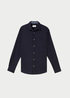 Meska Koszula Materialowe Tom Tailor Shirt With A Mlange Look Knitted Navy Melange - 1042659-13160