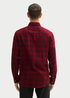 Meska Koszula Materialowe Tom Tailor Shirt In A Checked Pattern Burgundy Navy Check - 1042660-36005