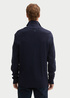 Meski Sweter Tom Tailor Double Zip Sweater Knitted Navy Melange - 1044477-13160