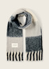 Tom Tailor Soft Scarf With A Check Pattern Navy Creme Check - 1043005-36256 Tom Tailor Soft Scarf With A Check Pattern Navy Creme Check - 1043005-36256
