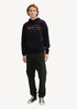 Tom Tailor Hoodie With A Print Old Black - 1043298-10618 Tom Tailor Hoodie With A Print Old Black - 1043298-10618