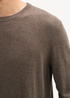 Mski Sweter Tom Tailor Knit Sweater In Recycled Cashmere Wood Brown Melange - 1043266-36303