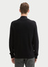 Meski Sweter Tom Tailor Knit Troyer In A Mix Of Textures Black - 1044475-29999