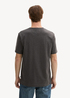 Meski T Shirt Tom Tailor C Neck T Shirt Black Grey Melange - 1043417-10617