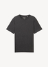 Meski T Shirt Tom Tailor C Neck T Shirt Black Grey Melange - 1043417-10617