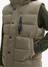 Tom Tailor Puffer Gilet With A Removable Hood Jungle Soil Green - 1041322-11848 Tom Tailor Puffer Gilet With A Removable Hood Jungle Soil Green - 1041322-11848