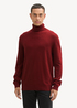 Meski Sweter Tom Tailor Turtleneck Cashmere Sweater Burgundy Dark Red Melange - 1043267-35676