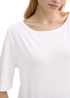 Damski T Shirt Tom Tailor C Neck Tee White - 1047234-20000