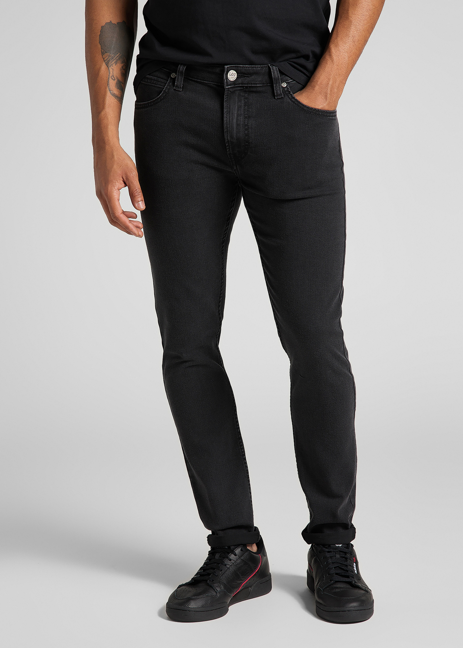 Meskie Spodnie Dzinsowe Lee Malone Washed Black - L736SHMY