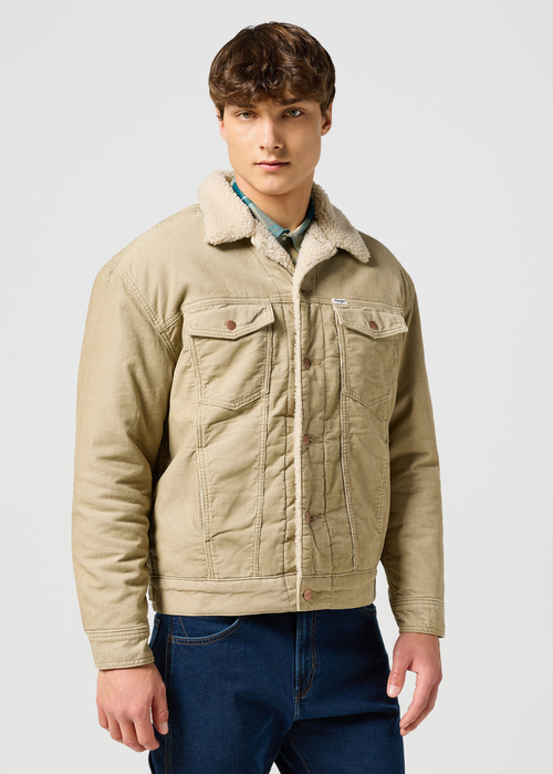 Wrangler Courdoy Sherpa Jacket - Chinchilla 112355045 