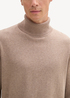 Meski Sweter Tom Tailor Turtleneck Parasol Brown Melange - 1042456-36965