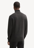 Meski Sweter Tom Tailor Turtleneck Black Grey Melange - 1042456-10617