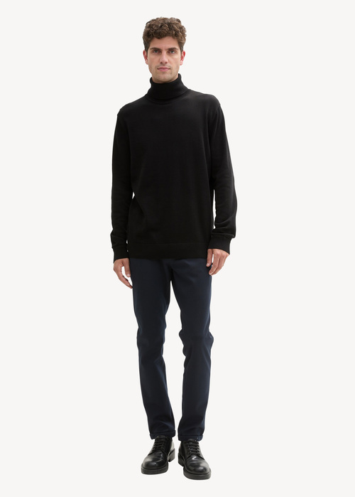 Meski Sweter Tom Tailor Turtleneck Black - 1042456-29999