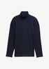 Meski Sweter Tom Tailor Long Sleeved Shirt With Turtleneck Sky Captain Blue - 1043993-10668