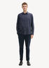 Meska Koszula Materialowe Tom Tailor Fitted Cotton Shirt Blue Structure - 1043813-36691