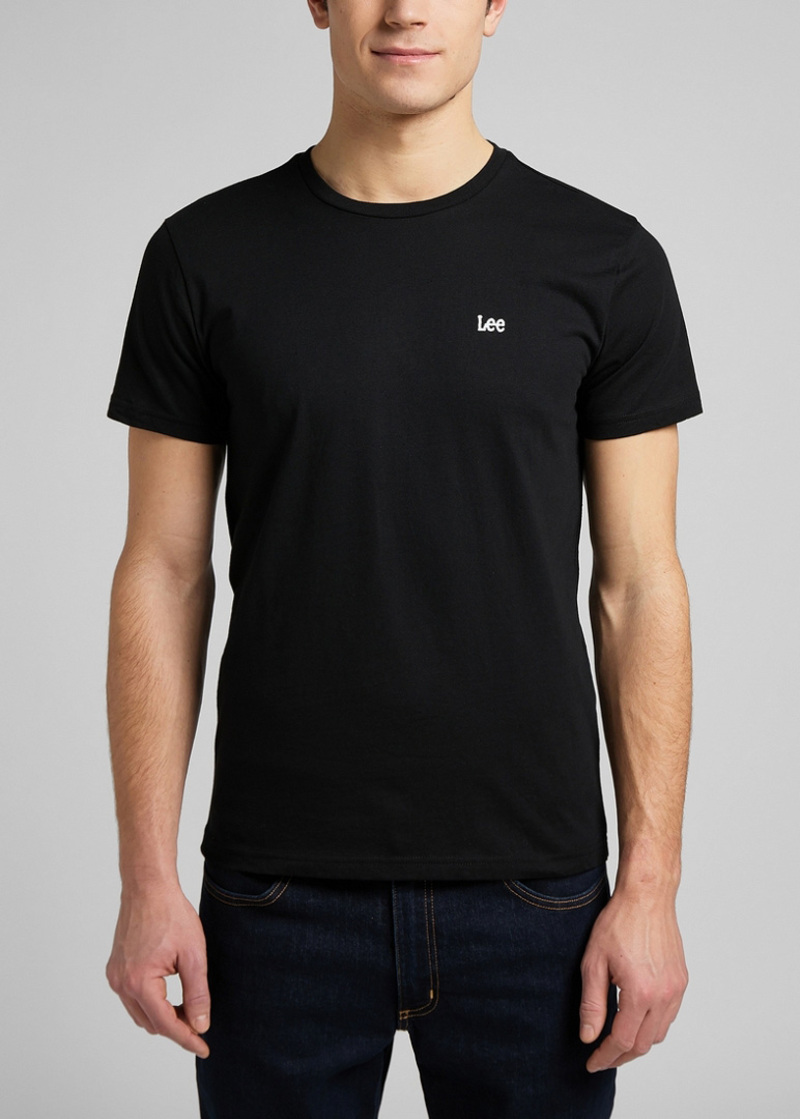 Meski T Shirt Lee Twin Pack Crew Blackgrey L64ncese - L64NCESE